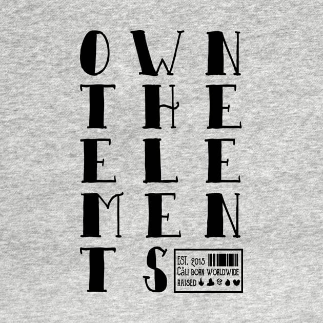 OTE 3x5 Stacked Logo by OwnTheElementsClothing